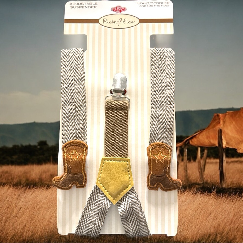 Rising Star  cowboy 🤠  boots Suspenders